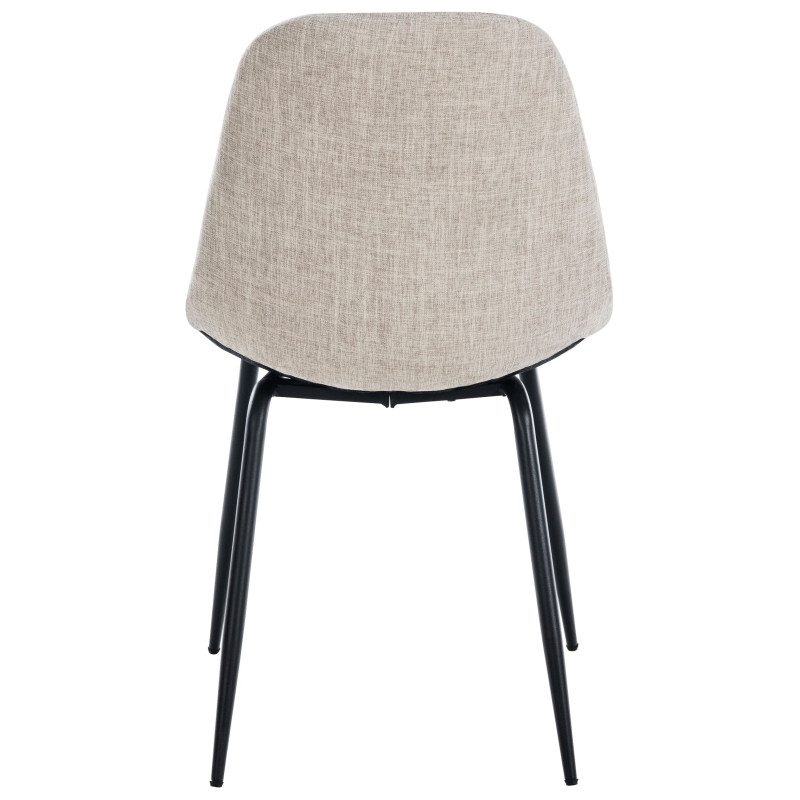 Fauteuil Tom, tissu crème