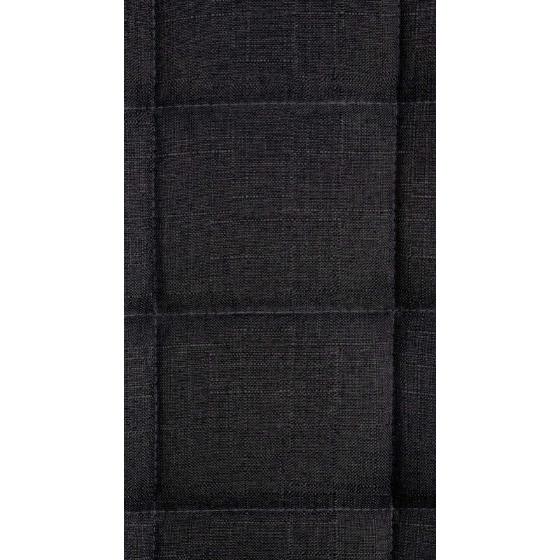 Tabouret de bar Peking V2 tissu noir noir