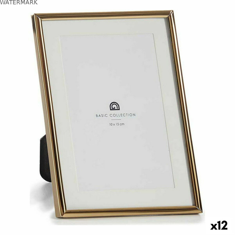 Cadre photo MS610001-MAT GOLD Doré Verre Acier (12 Unités)