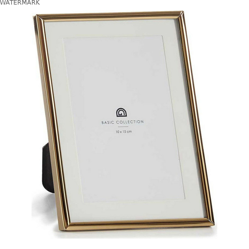 Cadre photo MS610001-MAT GOLD Doré Verre Acier (12 Unités)