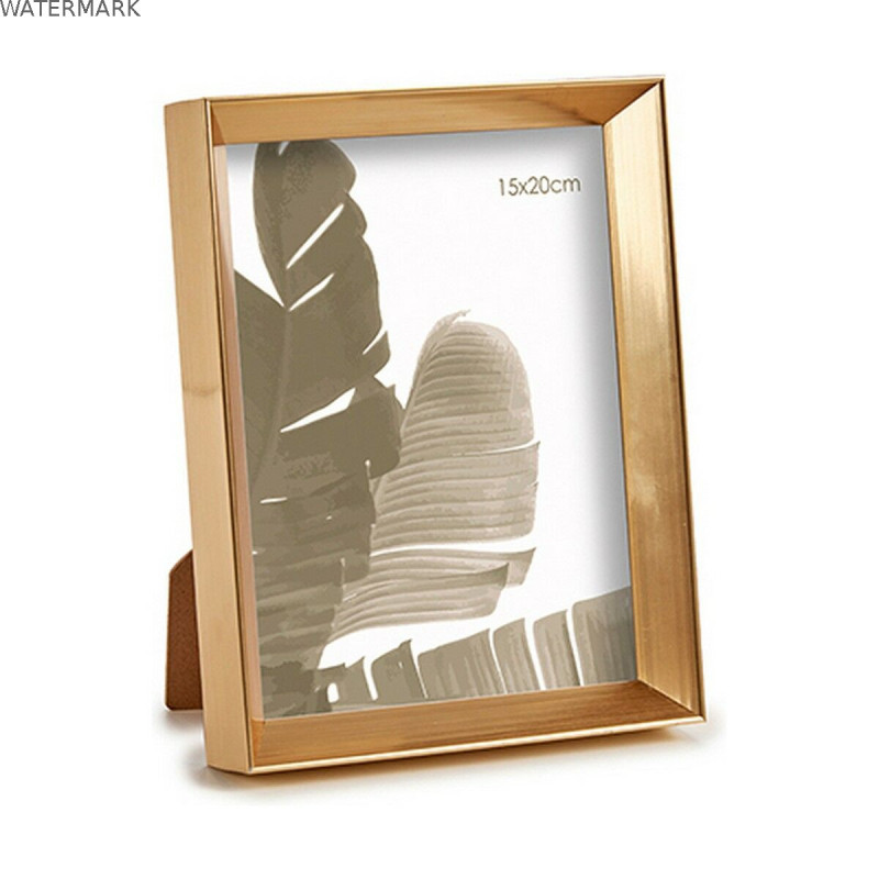 Cadre photo WPC0235MG-3 Doré verre Plastique (6 Unités)