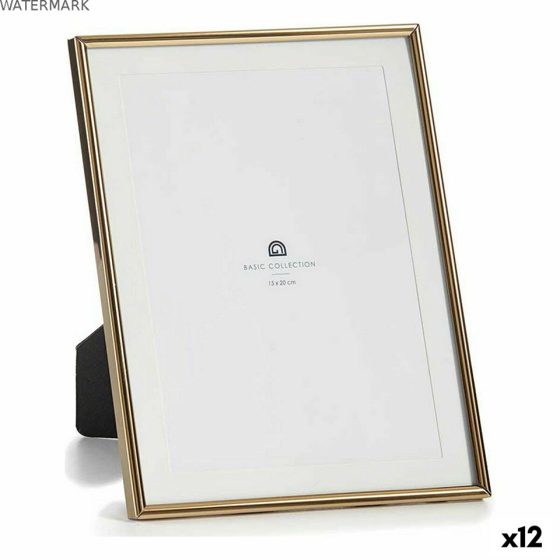 Cadre photo MS61001-MAT GOLD Doré Verre Acier (12 Unités)