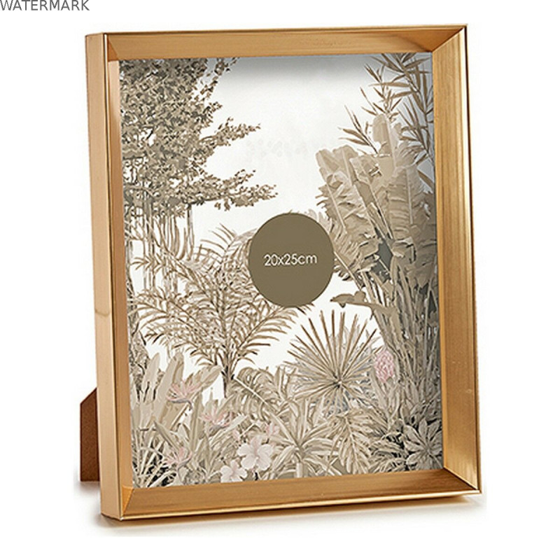 Cadre photo WPC0235MG-4 Doré verre Plastique (6 Unités)