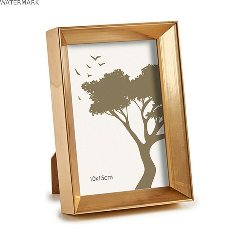 Cadre photo WPC0235MG-1 Doré verre Plastique (6 Unités)