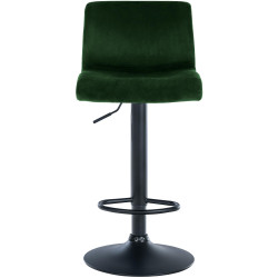 Tabouret de bar Hoover velours B vert