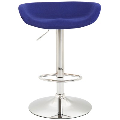 Tabouret de bar Anaheim feutre chrome