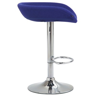 Tabouret de bar Anaheim feutre chrome