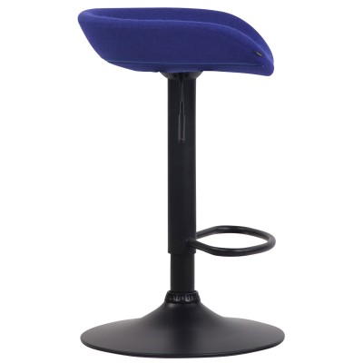 Tabouret de bar Anaheim feutre noir