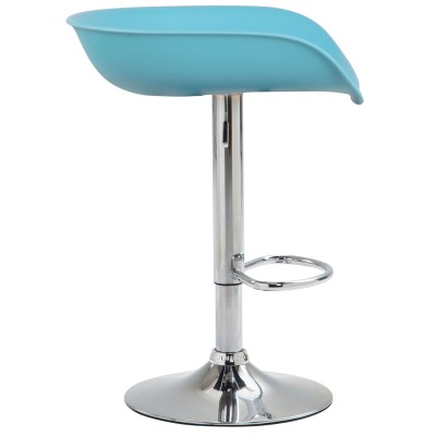 Tabouret de bar Anaheim plastique chromé