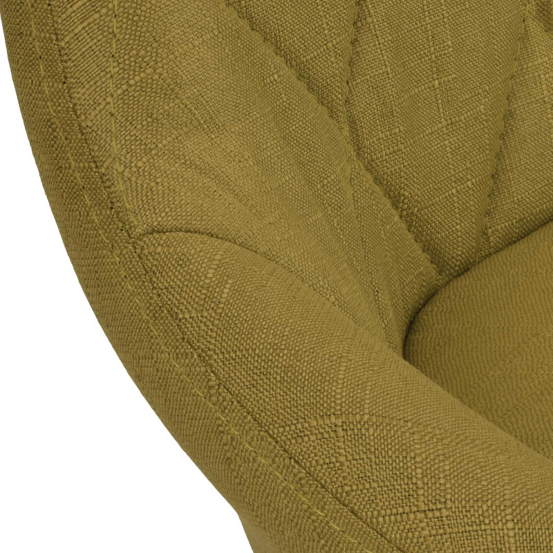 Tabouret de bar Lazio tissu noir vert