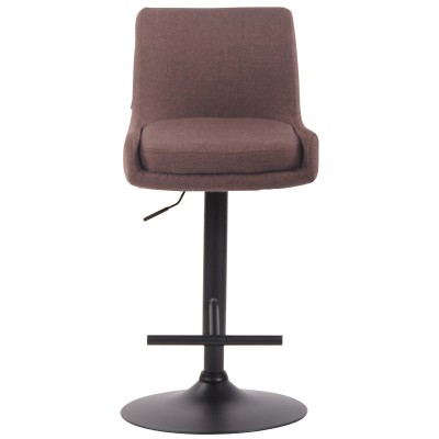 Tabouret de bar Club tissu noir