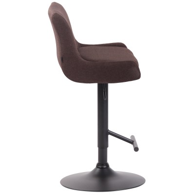 Tabouret de bar Club tissu noir