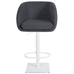 Tabouret de bar Gambo W en feutre gris