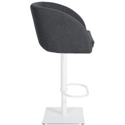 Tabouret de bar Gambo W en feutre gris