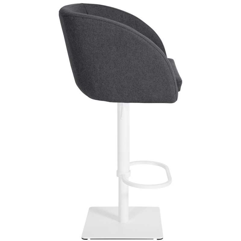 Tabouret de bar Gambo W en feutre gris