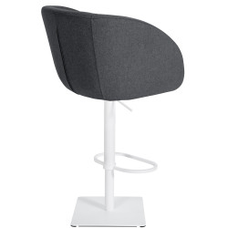 Tabouret de bar Gambo W en feutre gris