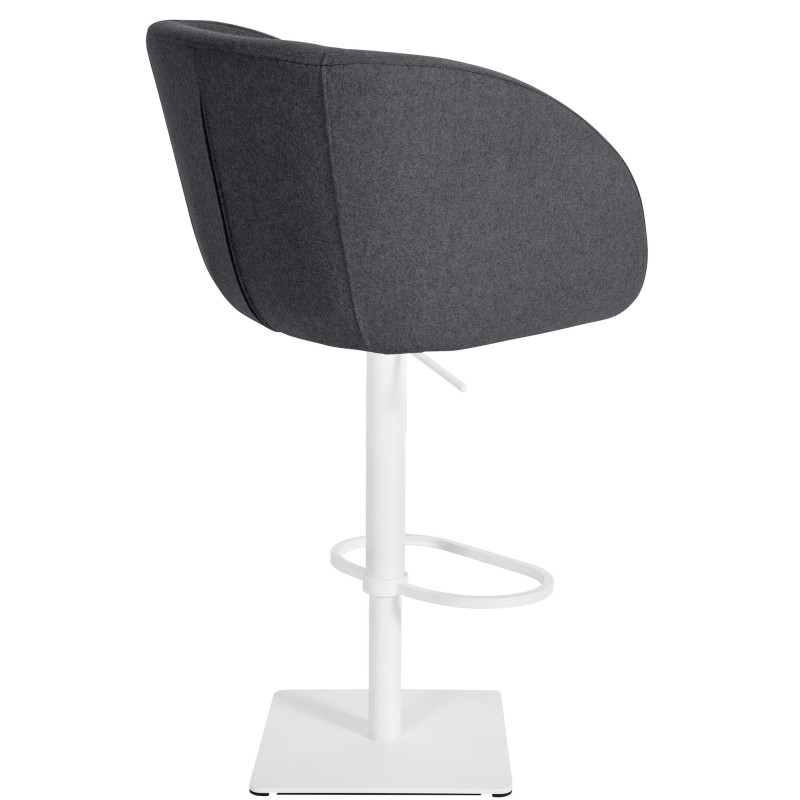 Tabouret de bar Gambo W en feutre gris
