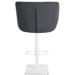 Tabouret de bar Gambo W en feutre gris