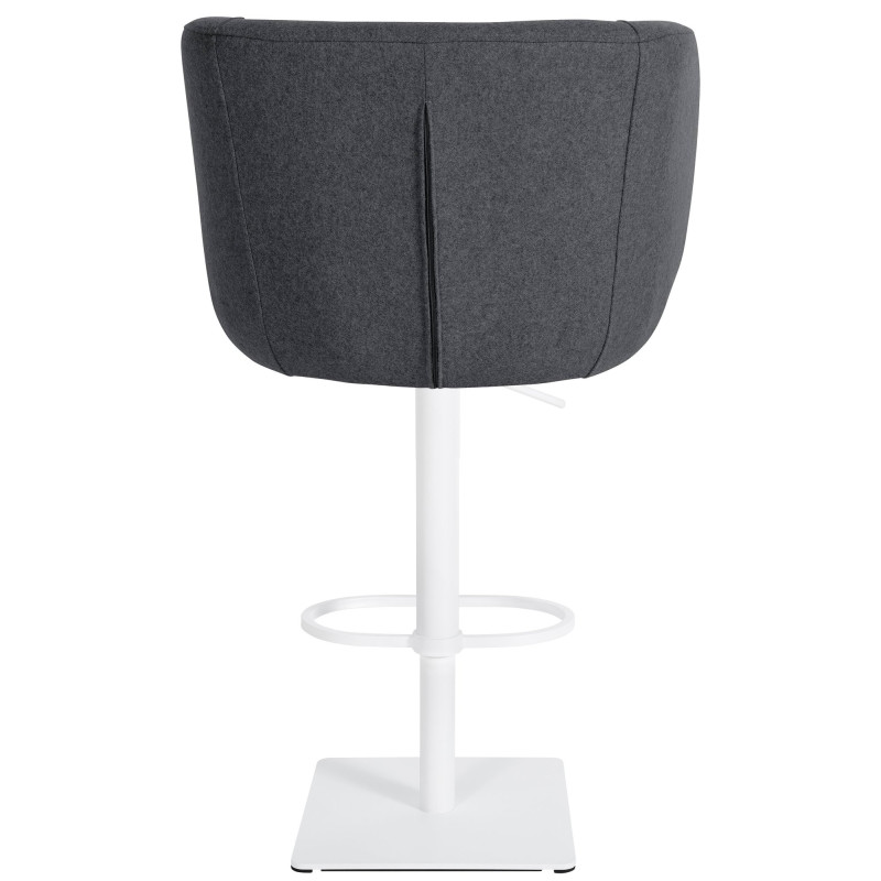 Tabouret de bar Gambo W en feutre gris