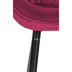Tabouret de bar Gibson 76 en velours violet