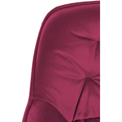 Tabouret de bar Gibson 76 en velours violet