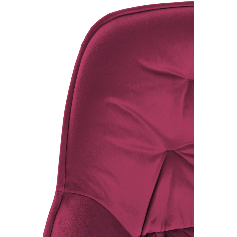 Tabouret de bar Gibson 76 en velours violet