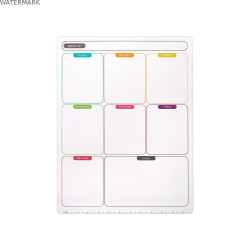 Aimants Pincello 424 Blanc 33,5 x 48 x 0,5 cm Frigo A3 (12 Unités)