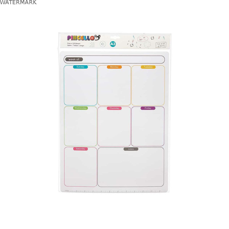Aimants Pincello 424 Blanc 33,5 x 48 x 0,5 cm Frigo A3 (12 Unités)