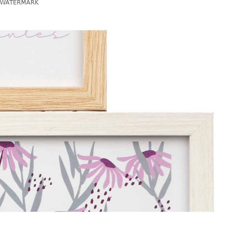 Cadre photo 411408K Naturel Métal Bois MDF (8 Unités)