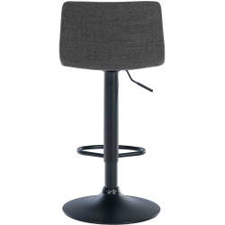 Tabouret de bar Branford en tissu gris foncé