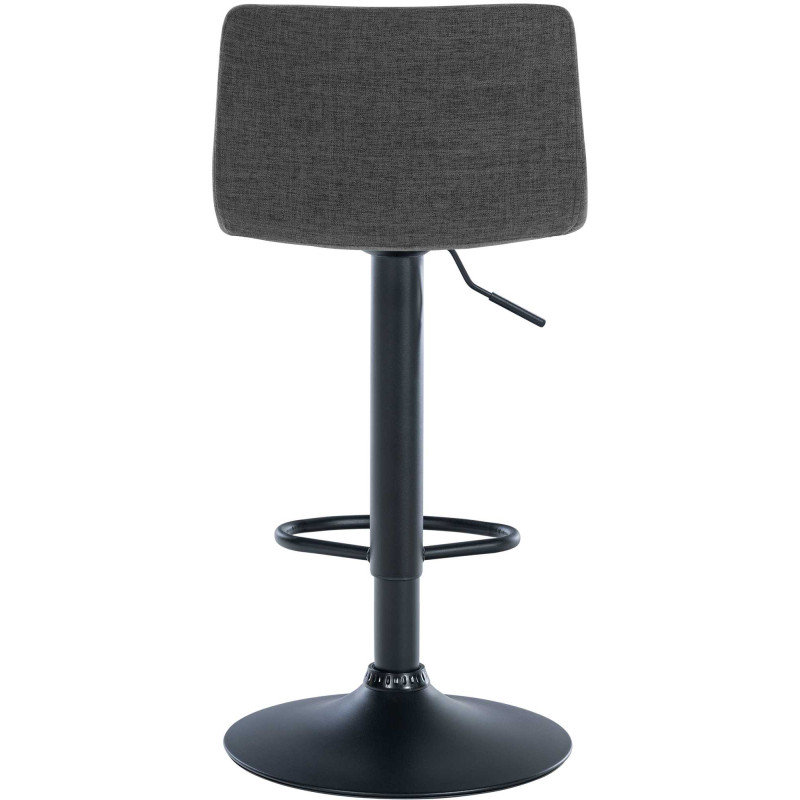 Tabouret de bar Branford en tissu gris foncé