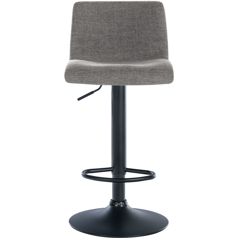 Tabouret de bar Branford en tissu gris clair