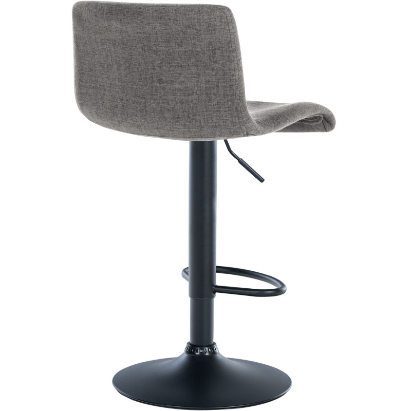Tabouret de bar Branford en tissu gris clair