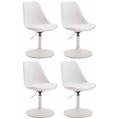 Lot de 4 chaises de salle à manger Maverick W plastique