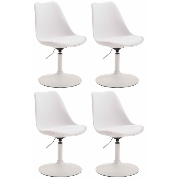 Lot de 4 chaises de salle à manger Maverick W plastique