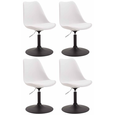 Lot de 4 chaises de salle à manger Maverick B en plastique