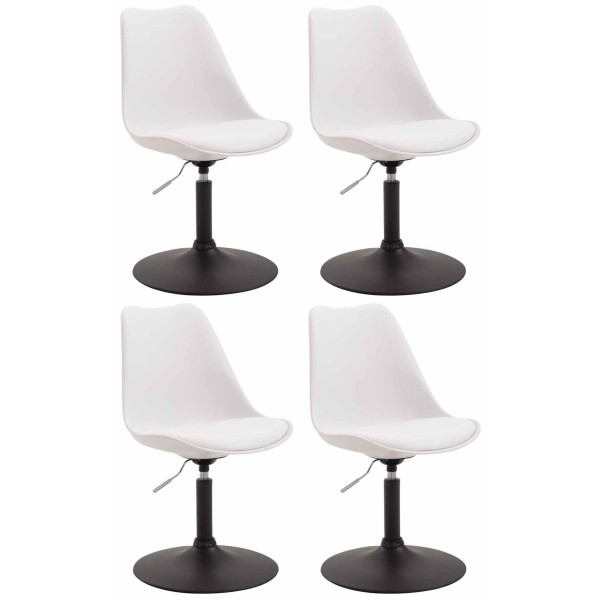 Lot de 4 chaises de salle à manger Maverick B en plastique