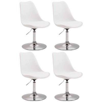 Lot de 4 chaises de salle à manger Maverick C en plastique