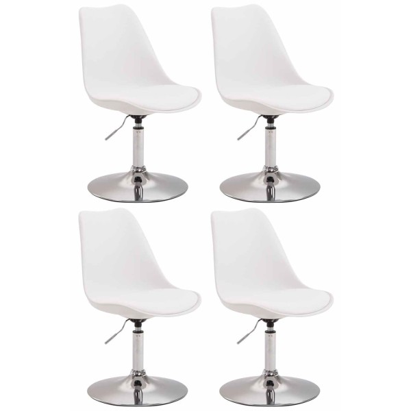 Lot de 4 chaises de salle à manger Maverick C en plastique