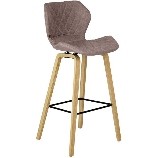 Tabouret de bar Austin tissu