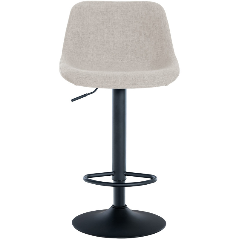 Lot de 2 tabourets de bar Loft tissu crème