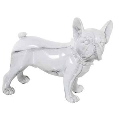 Figurine Décorative Alexandra House Living Plastique Chien 14 x 26 x 24 cm Marbre