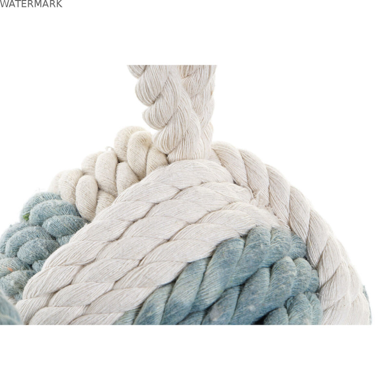 Figurine Décorative DKD Home Decor Bleu Marron Blanc Nœud 14 x 14 x 28 cm méditerranéen (3 Pièces)