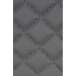 Lot de 2 tabourets de bar Kasson, simili cuir gris