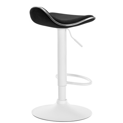 Tabouret de bar Shanghai tissu blanc