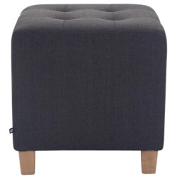 Lot de 2 tabourets Pharaon, gris clair foncé antique