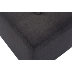 Lot de 2 tabourets Pharaon, gris clair foncé antique