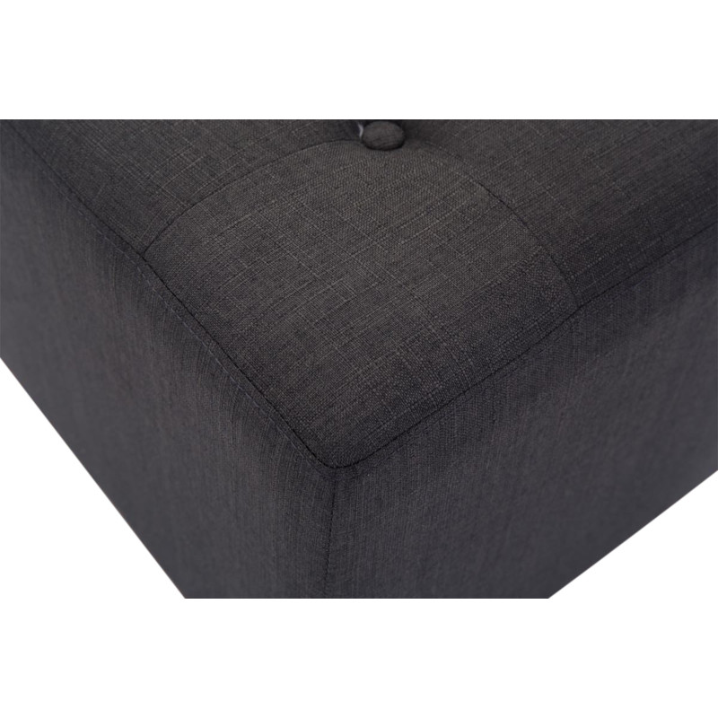 Lot de 2 tabourets Pharaon, gris clair foncé antique