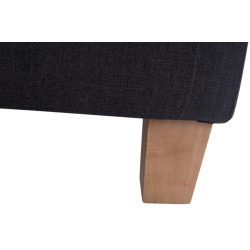 Lot de 2 tabourets Pharaon, gris clair foncé antique