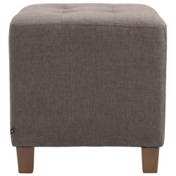 Lot de 2 tabourets Pharaon, taupe clair antique